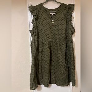 LOFT Swiss Dot Summer Dress